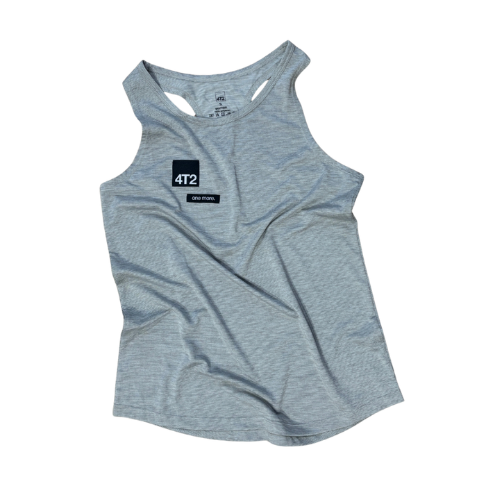classic womens singlet, heather grey.