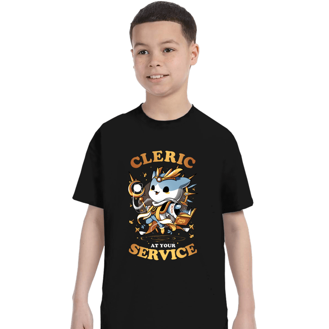 Daily_Deal_Shirts T-Shirts, Youth / XS / Black Cleric At Your Service
