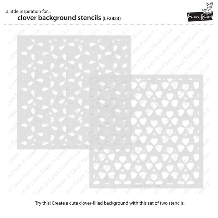 clover background stencils