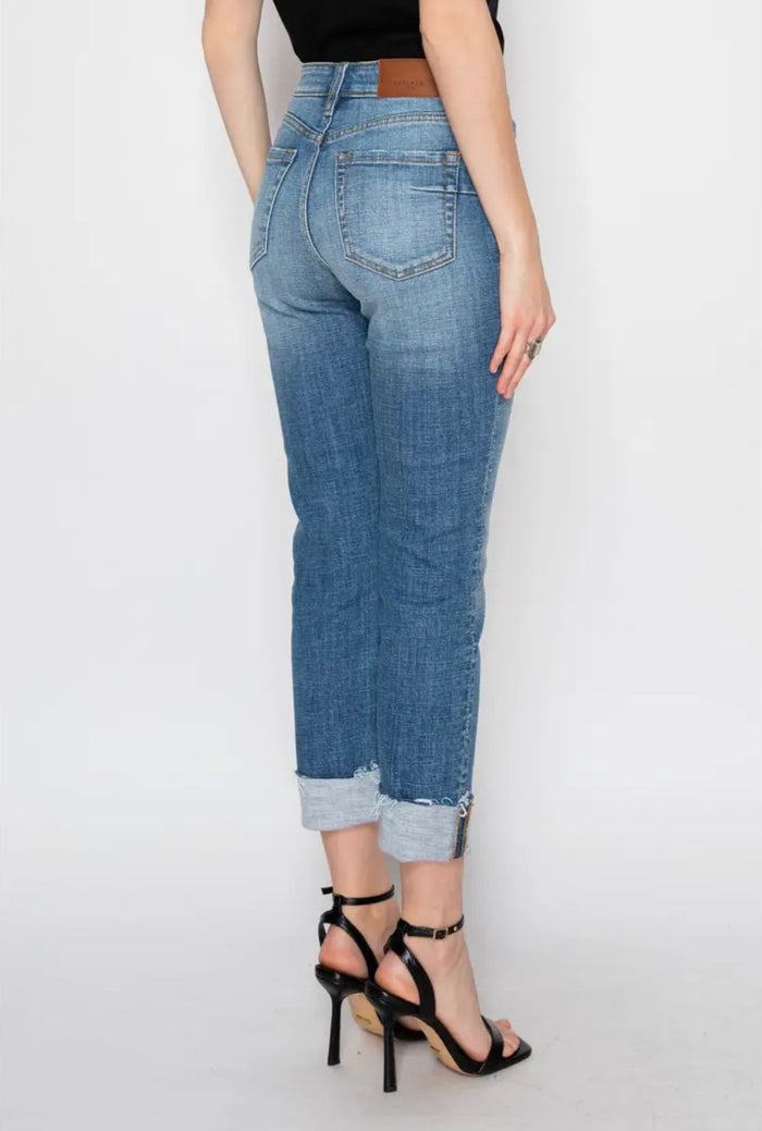 Colette Tummy Control High Rise Straight Leg Jeans
