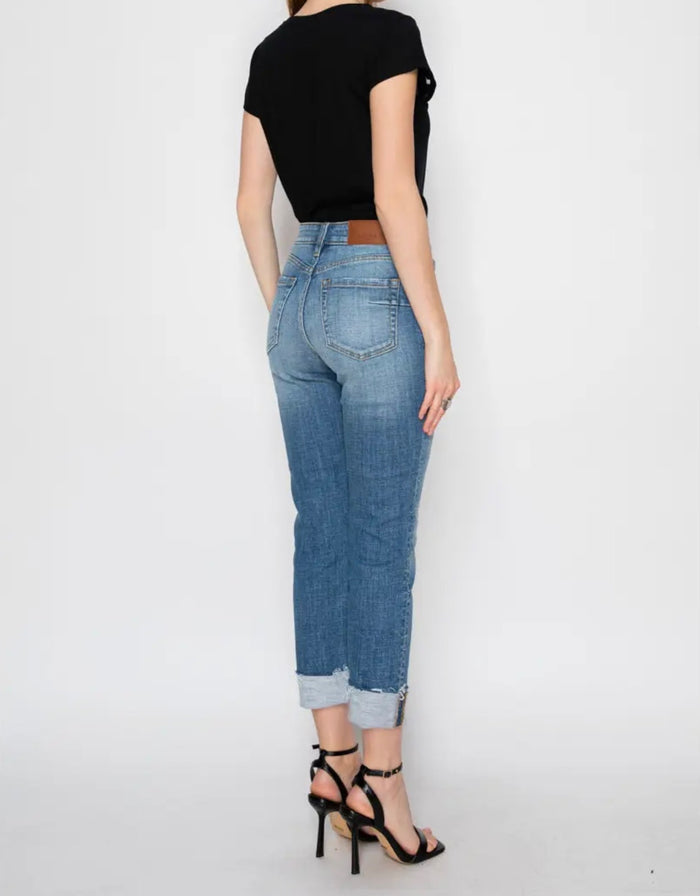 Colette Tummy Control High Rise Straight Leg Jeans