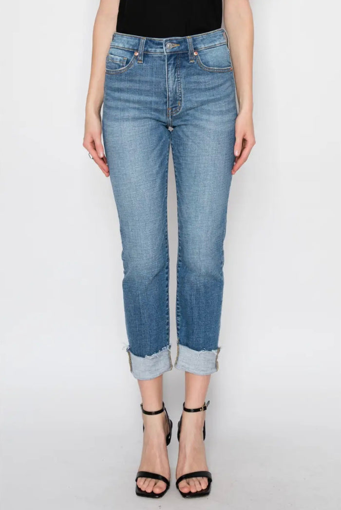 Colette Tummy Control High Rise Straight Leg Jeans