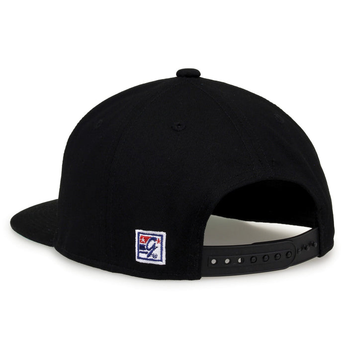 Colorado State Rams Retro Circle Snapback - Green, rear view