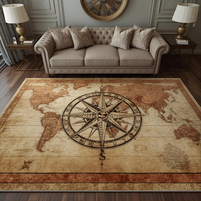 Compass Rose Area Rug