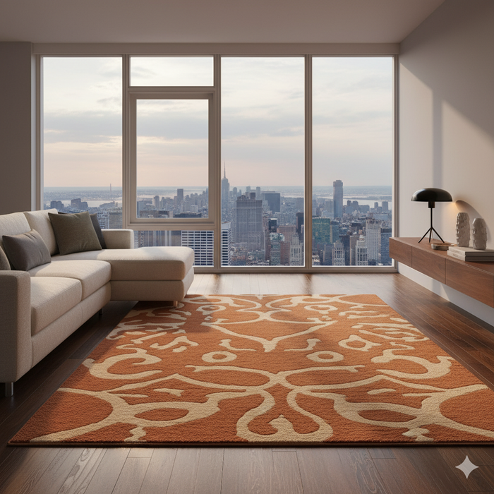 Copper Desert Area Rug