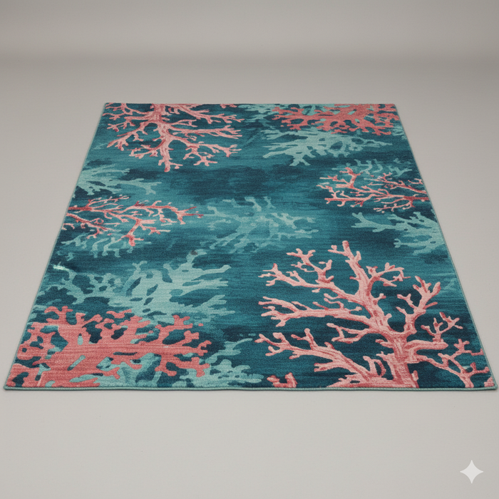 Coral Garden Area Rug