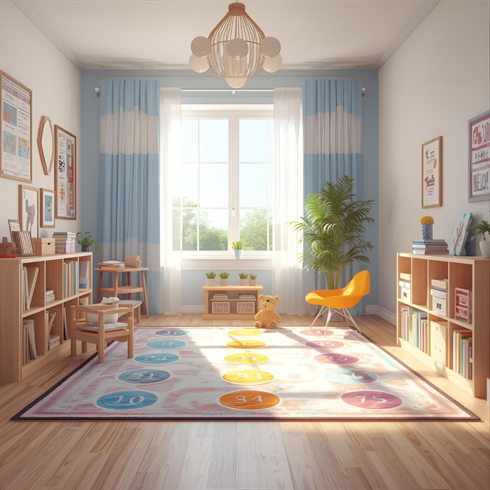 Counting Dots Area Rug