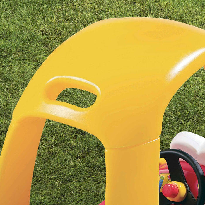 Handle on back for parent-controlled push rides