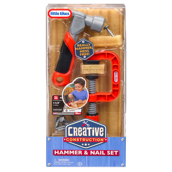 Construction Hammer and Nail Set  in packaging