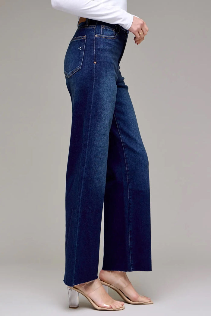 Dark Wash Clean Stretch Dad Jean