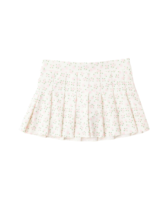 Deb Cottage Floral Pink Pleated Active Skirt Distressed/seasonal girls Shade Critters Floral Y/XS (6X)