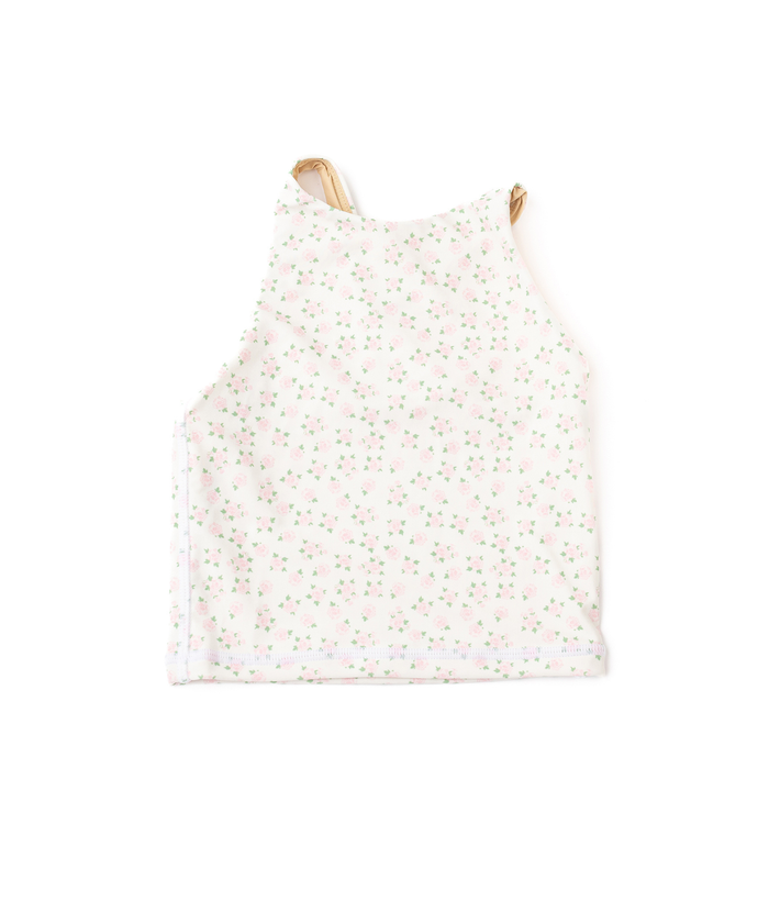 Deb Cottage Floral Pink Tank Distressed/seasonal girls Shade Critters Floral Y/XS (6X)