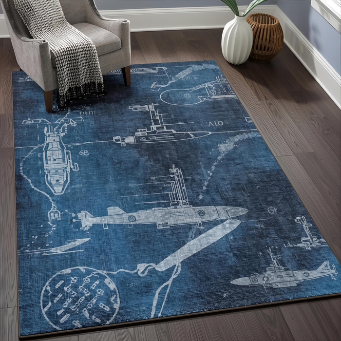 Deep Sea Exploration Area Rug