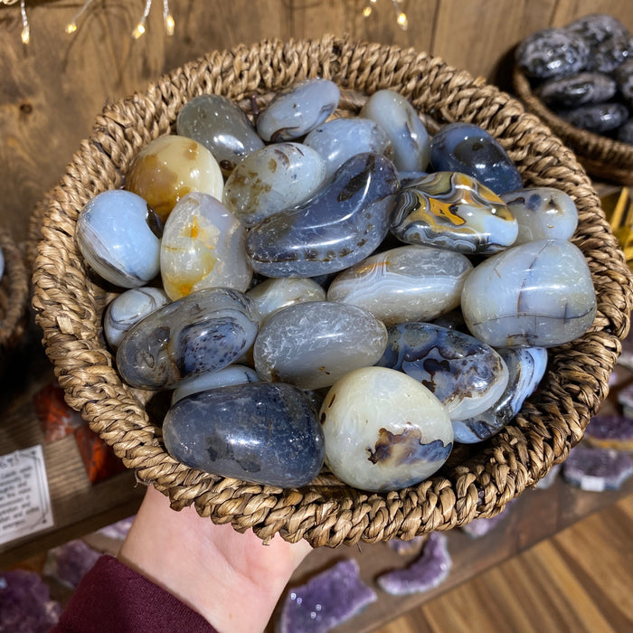 Dendritic Agate Palm Stone