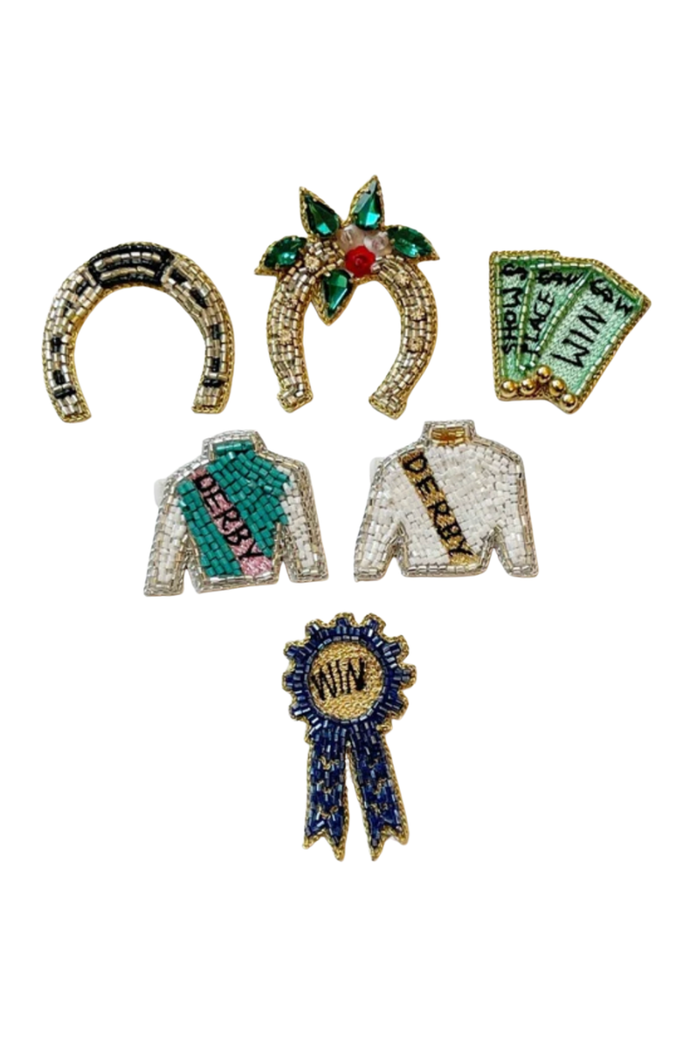 Derby Jockey Silk Lapel Pins - FINAL SALE