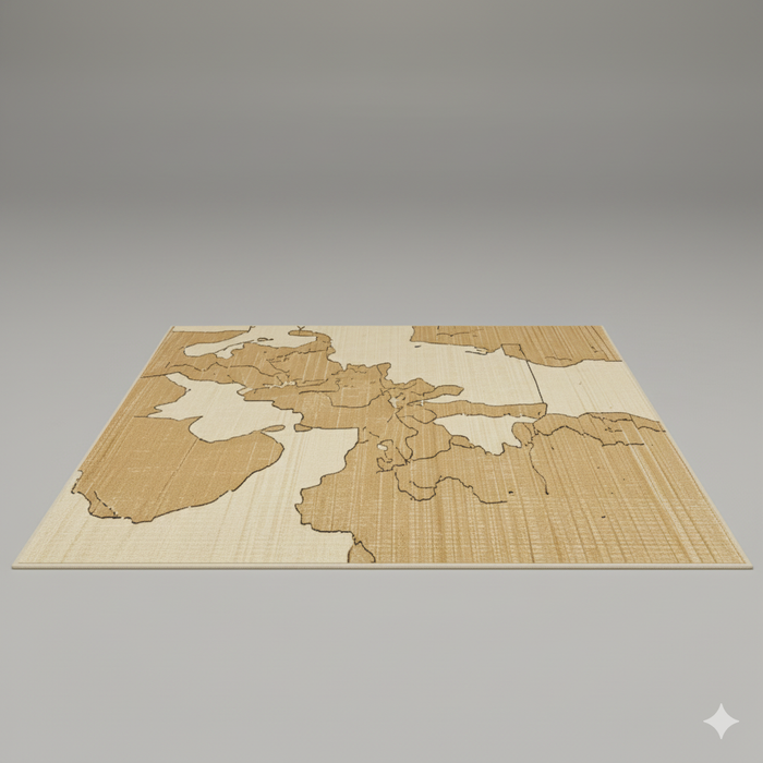 Desert Map Area Rug