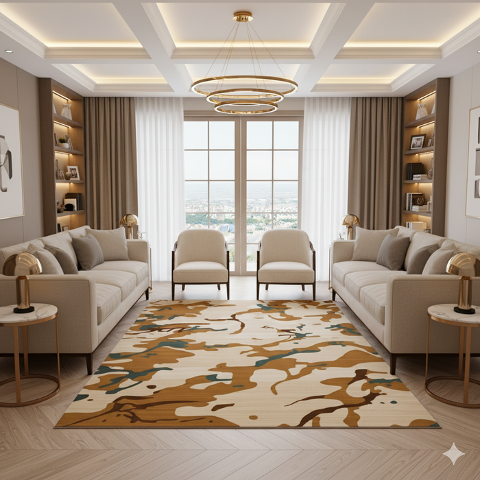 Desert Sand Camo Area Rug