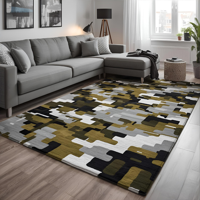 Digital Camo Area Rug
