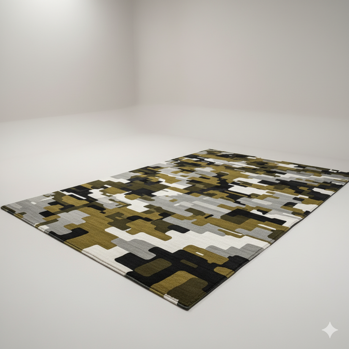 Digital Camo Area Rug