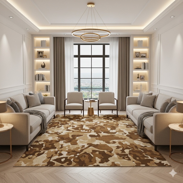 Digital Desert Area Rug