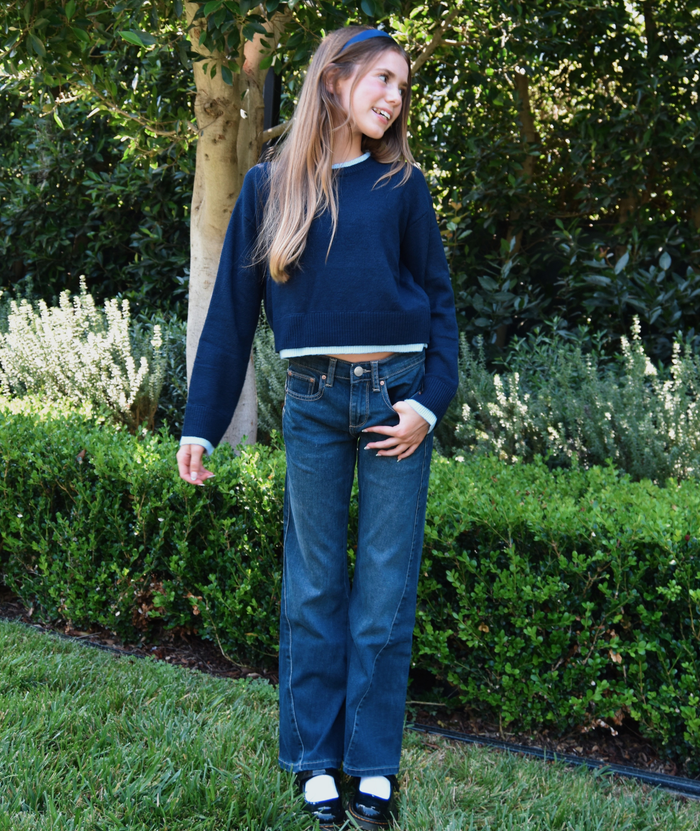 DL1961 Girls Cleo Nightlight Boot Cut Jeans Girls Denim DL1961