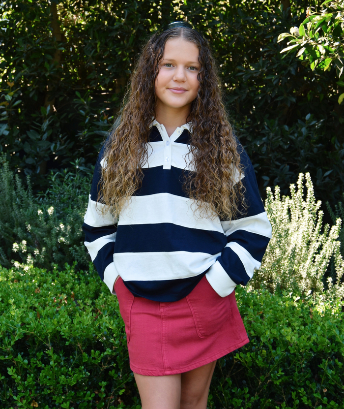 DL1961 Girls Jenny Sugar Blush Aura Mini Skirt Girls Denim DL1961 Denim Y/6