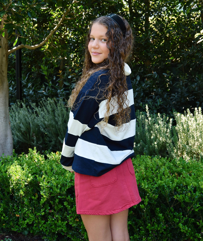 DL1961 Girls Jenny Sugar Blush Aura Mini Skirt Girls Denim DL1961