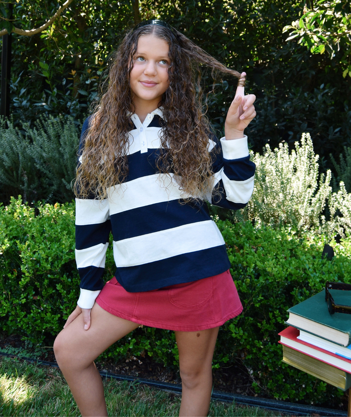 DL1961 Girls Jenny Sugar Blush Aura Mini Skirt Girls Denim DL1961