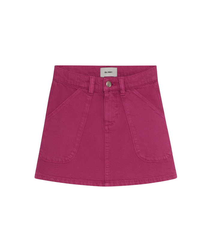DL1961 Girls Jenny Sugar Blush Aura Mini Skirt Girls Denim DL1961