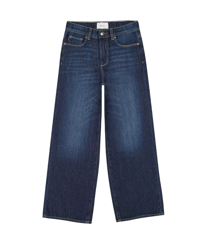 DL1961 Girls Lily Deep Water Aura Wide Leg Jeans Girls Denim DL1961 Denim Y/S (7/8)