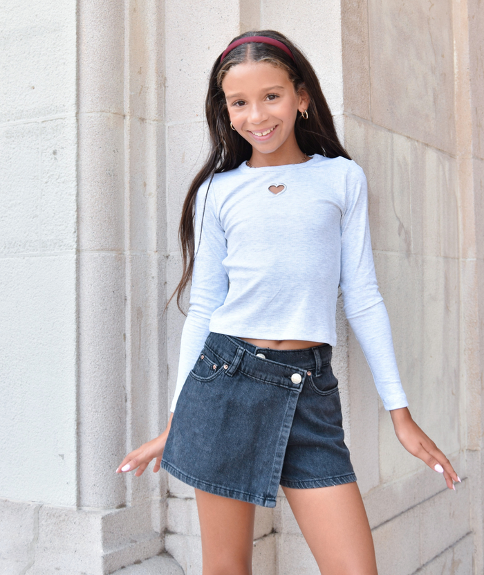 DL1961 Girls Lola Nightspell Aura Skort Girls Denim DL1961