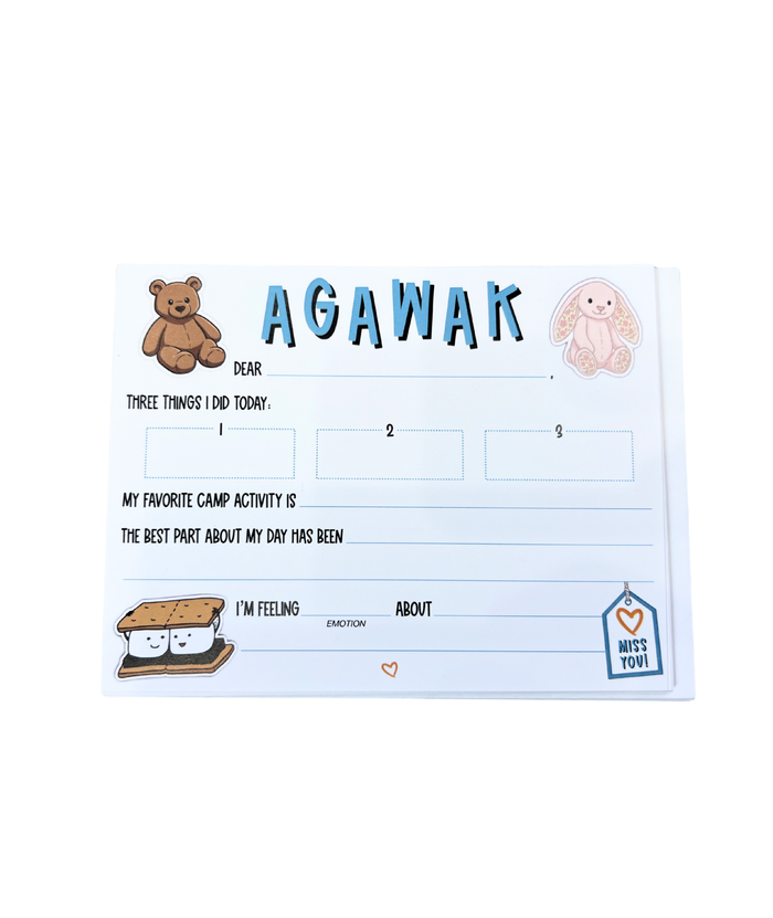 Don't Be Jelly Camp Name Fill In Notecards Pack of 8 Camp A Wink and a Nod Multi Agawak