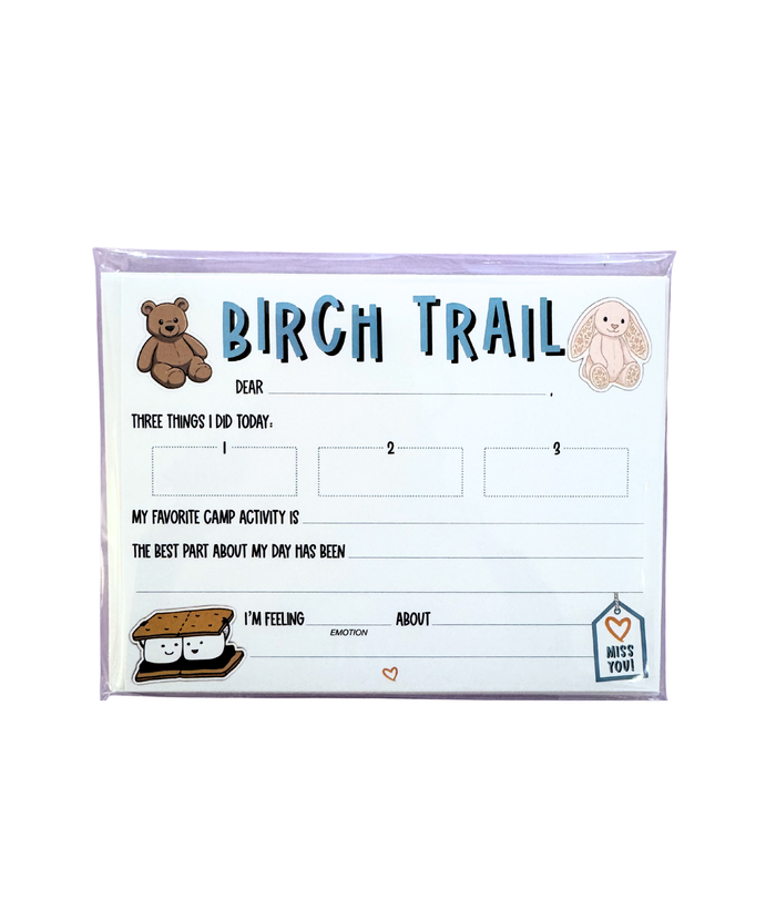 Don't Be Jelly Camp Name Fill In Notecards Pack of 8 Camp A Wink and a Nod Multi Birch Trail