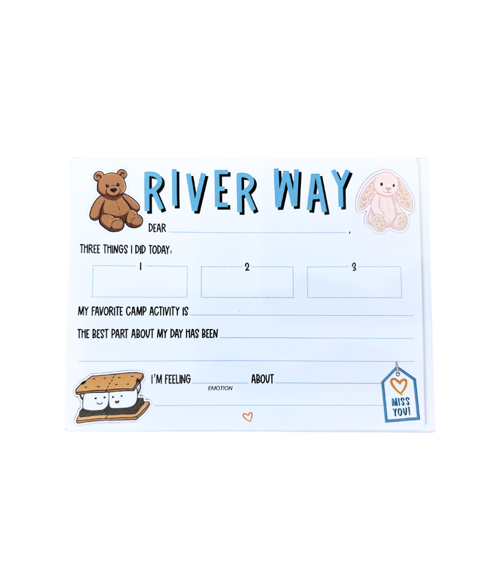 Don't Be Jelly Camp Name Fill In Notecards Pack of 8 Camp A Wink and a Nod Multi River Way