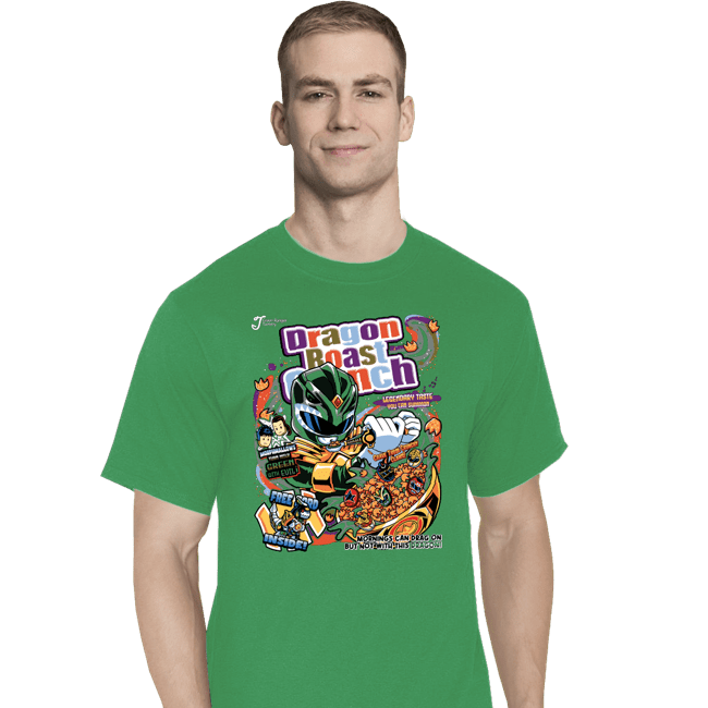 Daily_Deal_Shirts T-Shirts, Tall / Large / Sports Grey Dragon Roast Crunch