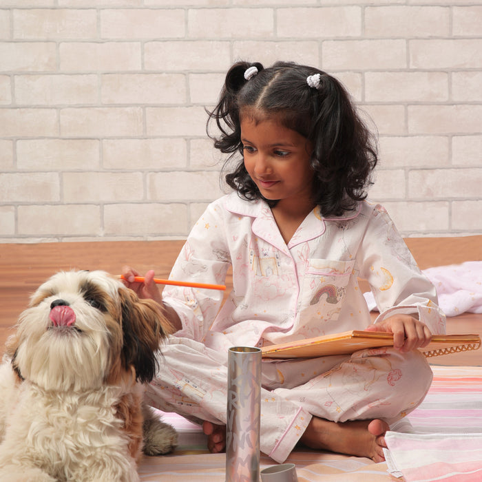 Dream a Little Dream Night Suit (Pink) (1-11 Years)