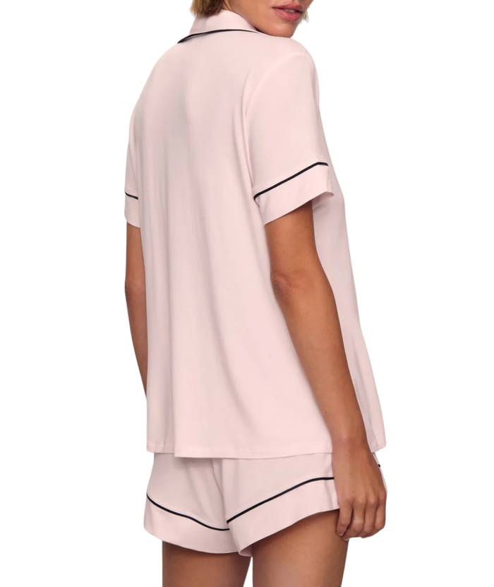 Eberjey Women Gisele Relaxed Short PJ Set Sorbet/Black Accessories Eberjey