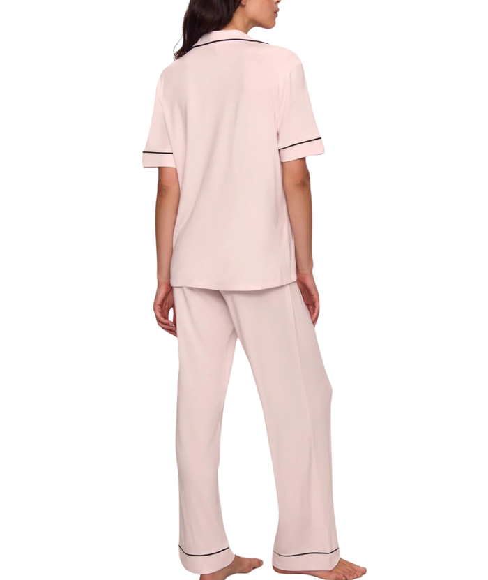Eberjey Women Gisele Short Sleeve Pants PJ Set Sorbet/Black Distressed/seasonal womens Eberjey