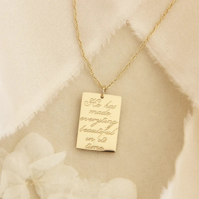 Ecclesiastes 3:11 Necklace- Gold