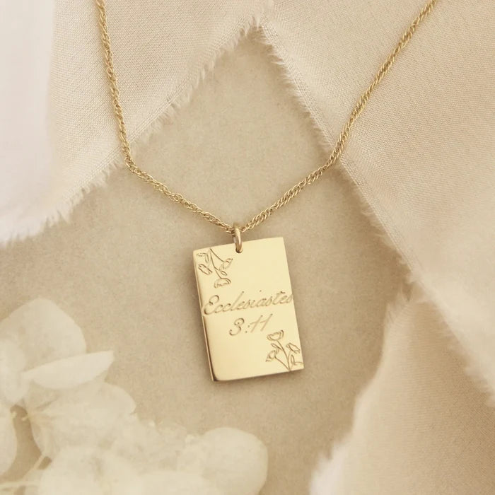 Ecclesiastes 3:11 Necklace- Gold