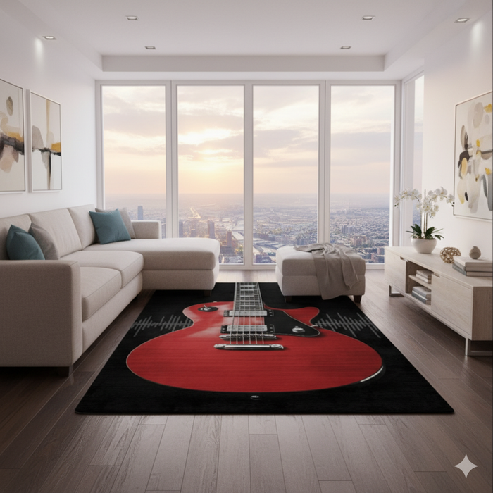 Electric Guitar Area Rug
