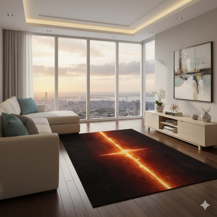 Electric Sound Pulse Area Rug