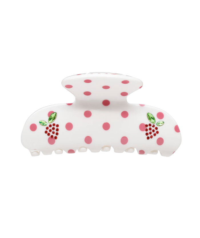 Emi Jay Sweetheart Clip in Coconut Berry Dot Accessories Emi Jay Multi