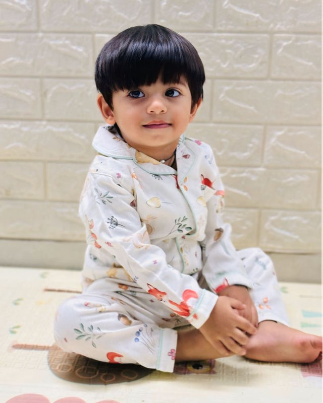 Enchanted Forest Organic Cotton Night Suit (6 Months – 4 Years)