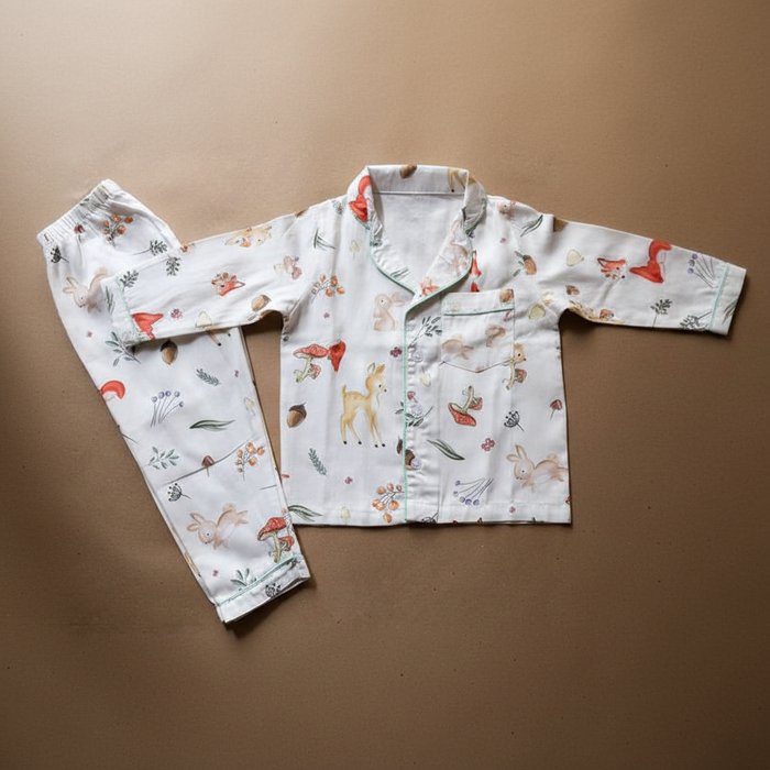 Enchanted Forest Organic Cotton Night Suit (6 Months – 4 Years)