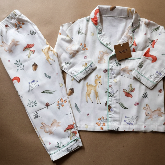 Enchanted Forest Organic Cotton Night Suit (6 Months – 4 Years)