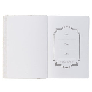 Everything Beautiful White Faux Leather Classic Journal - Ecclesiastes 3:11