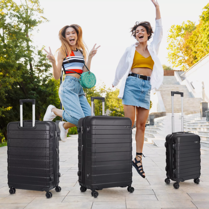 Expandable Luggage With Wheels Set 3 Piece 21" 26" 30"