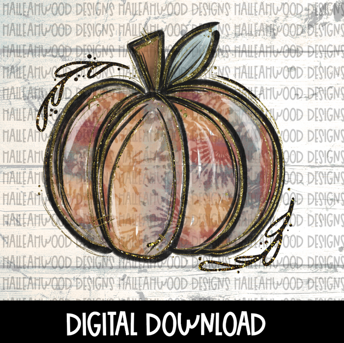 Fall Tie Dye Pumpkin
