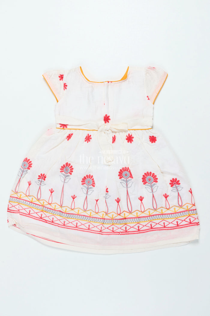 The Nesavu Girls Fancy Frock Fancy Frock for Girls for Parties and Festive Dressing Nesavu Nesavu fancy georgette frock girls embroidery weddings parties festive occasions